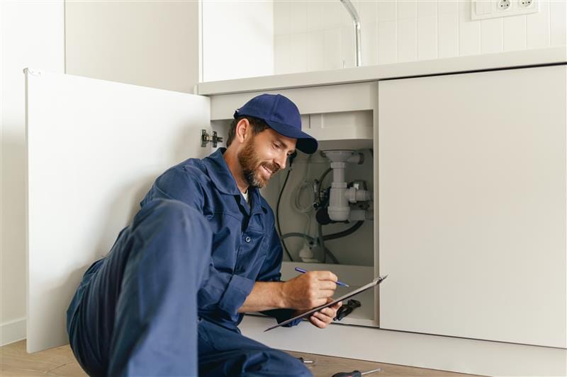 Residential plumber providing service in a Rohnert Park home